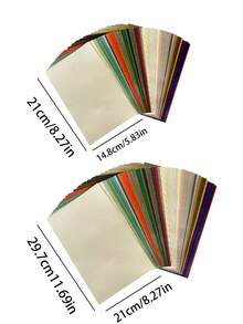 A5 Pearl Series Cardstock, 50 Sheets Of Unique Patterned Cardstock, Multiple Designs Available, Ideal For Scrapbooking, Invitations, Thank You Cards, And DIY Crafts! - Multicolor - View 5