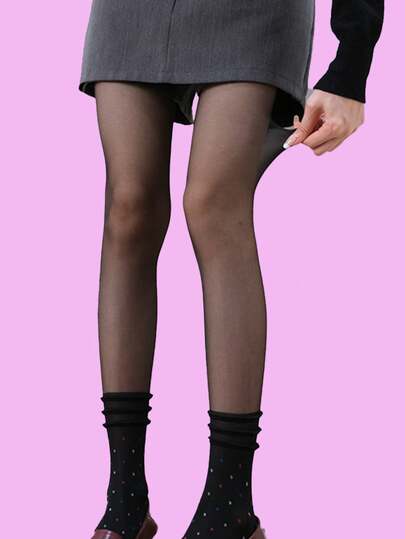 1 Cặp quần tất trơn màu thời trang và đa năng dành cho nữ