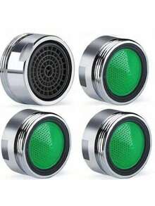 1/2/4pcs Stainless Steel & Plastic Filter Element Kitchen Faucet Bubbler Nozzle Replacement - Faucet Parts - Durable, Easy-To-Install, And High-Flow Rate Accessories For Kitchen Faucet Repair And Maintenance