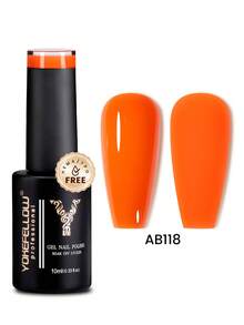 YOKEFELLOW TPO-Free & HEMA-Free 10ml Gel Nail Polish, Fluorescent Green Orange Pink Nails All Seasons Semi Permanent Manicure Nail Gel Polish Soak Off UV LED Nail Art Salon DIY For Women Girls - 彩色 - 查看 14
