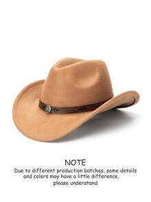 A Unisex Western Cowboy Top Hat With A Detachable Striped Floral Belt Buckle Is Perfect For Casual Daily Wear, Outdoor Activities, Horseback Riding, Music Festivals, Party Stage Performances And Western Cowboy Gatherings. It Is Also The Best Choice As A Fashionable Hat (One For Everyone). - Pu Flower Diamond Hat - View 22