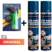 Torch Kit + Portable Refillable Gas Cylinder With Lock For Kitchen Butane Propane 400ml - Original - 彩色 - 查看 12