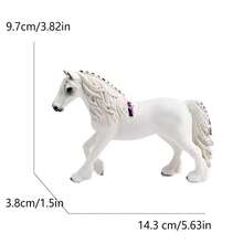 Mityczny posąg jednorożca i pegaza, magiczne zwierzę morskie, głowa konia, ogon ryby, figurka hipokampa, wystrój domu i idealny prezent dla miłośników fantasy, urodziny, prezent świąteczny