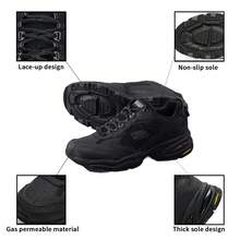 Skechers D'LITES Series Men's Outdoor Lace-Up Athletic Shoes, Casual Shoes 237145-BBK - Black - View 6