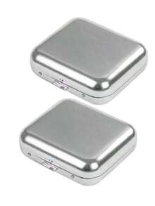 1 件/2 件迷你 2.32/2.13/0.79 英寸不锈钢烟灰缸，带叶形烟灰缸，闪亮玻璃水钻，水钻，便携式烟灰缸，户外口袋烟灰缸，创意汽车吸烟配件，时尚迷人