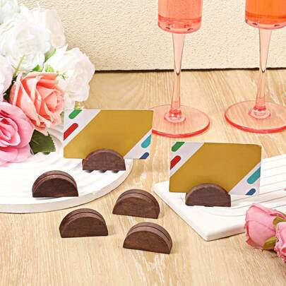 Bộ 12/24 giá đỡ số bàn bằng gỗ, giá đỡ số bàn trong nhà nhẹ, thiết kế hình bán nguyệt, có thể dùng làm nhãn văn phòng, giá đỡ ảnh, kẹp thực đơn, giá đỡ số bàn nhà hàng, giá đỡ số bàn đám cưới, giá đỡ danh thiếp, giá đỡ thực đơn nhà hàng, trang trí tiệc sinh nhật và sự kiện.