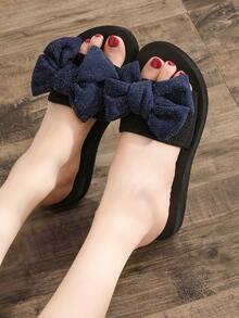 Women's Floral Slip-On Sandals, Casual All-Season Fabric Upper With EVA Sole And Insole, Hand Washable - Fashionable Flat Beach Slides, Ladies Sandals - Royal Blue - View 10