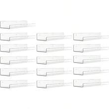 12 Pack Acrylic Shelves Wall Organizer And Storage, 15 Inch Display Shelf Figure, Perfume, Bookshelf Bedroom, Nursery, Room, - 16+ 清晰 - 查看 1
