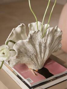 1 chiếc bình hoa hình quạt, bình hoa giả đá sa thạch bằng nhựa, thích hợp để trang trí nhà cửa và bàn phòng khách. - Nhiều màu - Xem 2