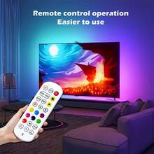 1条RGB LED电视背光灯条，灯光随屏幕环境同步，USB供电。自带传感器，适用于电视、显示器、游戏室、卧室等场所。 - 多色光 - 查看 5