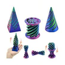 3 chiếc nón xoắn ốc, đồ chơi giảm căng thẳng hình xoắn ốc nhiều màu sắc, vật trang trí mini để bàn, thích hợp cho văn phòng, gia đình, tụ họp và phụ kiện chơi game. - Nhiều màu - Xem 4