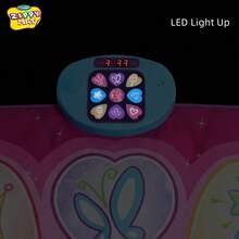Dance Mat Electronic Educational Toys For Age 3-12 Musical Dancing Challenge Pad Game With LED Lights Built In Music Birthday Party Toys For Girls Boys Families Pink - Pink - View 5