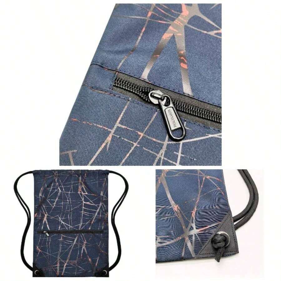 Men Women Sport Gym Sack Drawstring Backpack Bag White Purple BurgundyBlackNavy BlueRedBlue - inicial - Ver 1