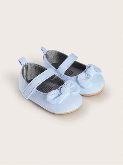 Infant Toddler Shoes, 0-1 Years Old, 3-6-9 Months, 100 Days To 1 Year Old, Infant Denim Princess Soft Bottom Toddler Shoes, Spring/Autumn