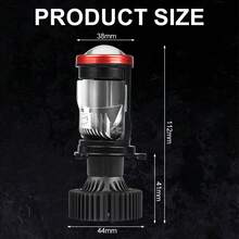 TOAUTO 2个100W 30000LM H4 LED投影迷你透镜汽车H4 LED大灯灯泡转换远近光超亮涡轮风扇大灯