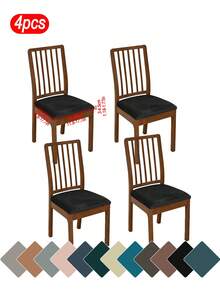 1 buah/4 buah/1 set Sarung Kursi, Desain Modern Gaya Minimalis Klasik, Tahan Noda, Tahan Debu, Tahan Goresan Kucing, Cocok Untuk Ruang Tamu, Kamar Tidur, Ruang Makan, Dekorasi Kursi Belajar, Dekorasi Ruangan - MultiWarna - View 9