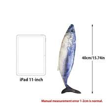 40/60 cm realistyczne pluszowe zabawki w kształcie ryb, zwierzęta z miękkim wypełnieniem, pluszowe poduszki z rybami oceanicznymi i słodkowodnymi, łosoś/saury/tuńczyk/granik/pomfret/głowogon wężogłowy itp., kreatywne zabawki dla kotów i psów, specjalne dekoracje do pokoju, prezenty urodzinowe dla dzieci, prezenty na Halloween, prezenty świąteczne, prezenty noworoczne, prezenty na Święto Dziękczynienia, prezenty na Walentynki.