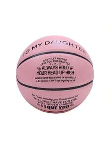 1个7号粉色篮球，适合女儿使用，室内/室外防滑耐用，可用于训练、比赛、运动，附赠迷你气泵 - 粉色 - 查看 2