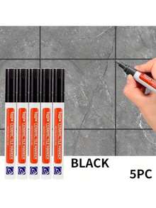 5pcs Tile Grout Pens - Waterproof & Mold-Resistant, Self-Adhesive, Easy To Fill & Seal | For Bathroom & Kitchen Walls & Floors - Nhiều màu - Xem 9