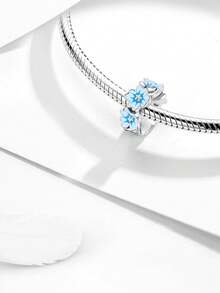 1pc Fashionable Flower & Butterfly Beaded Pendant, Suitable For Women's Bracelet/Bangle DIY Jewelry Making And Daily Outfit Matching, An Ideal Accessory For Girls - Beads - View 5