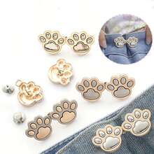 2pcs Cat Claws Waist Tightener, No Sew And No Tools Waist Button Pins Adjustable Waist Button Jeans Pants Skirts Fixer To Make Pants Waist Smaller Bright Silver Portable Detachable Bag Buckle, Repeated Adjustments Brooch Pins For Women Durable Fashion Detachable Pant Clip Waist Accessories Bag Accessories For Women Men Students Teen Girls College Students Rookies & White-Collar Workers