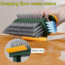 1 perie de curățare a crăpăturilor, perie de curățare a podelelor 2 în 1, perie de curățare portabilă multifuncțională, perie fără puncte moarte, accesorii ideale pentru casă, potrivită pentru curățarea ferestrelor, crăpăturilor, sobelor, ușilor, meselor de spălătorie