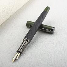 Luxury 103 Metal Grid Feather Arrow Gold Clip Fountain Pen 0 5MM Nib Classic Ink Office Gift Pen - 103 - View 15