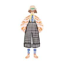 1/4/5/6片装卡通女孩布贴，精美漂亮的布贴，服装配饰装饰贴纸，刺绣布贴，适合DIY手工制作，例如服装和背包。 - 多色 - 查看 12