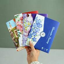 1 Stück kreatives Aquarellmalbuch für Erwachsene, Spaß Malbuch, Lässig Kritzelblock, geeignet als Geburtstags-, Feiertags-, Neujahrs-, Valentinstags- oder Ramadan-Geschenk (inklusive 1 Pinsel) - Verschiedenfarbig - Übersicht 6