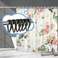 Ganchos de Cortina de Ducha de plstico Negro, Ganchos de Ducha en Forma de Gota para Cortina de bao, Barra de Ducha u2013 Juego de 12 - Negro - Ver 7