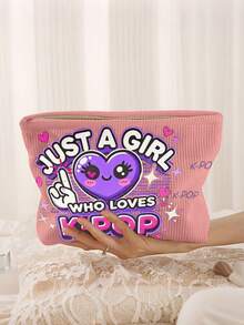 Esta bolsa de cosméticos con estilo K-Pop presenta patrones coloridos de K-Pop, es ligera y plegable con cremallera, lo que la convierte en una bolsa de aseo ideal para viajes. Es muy adecuada para mujeres y también es un gran regalo para fans de K-Pop, amigos y familiares (apropiada para ocasiones como Navidad, cumpleaños, graduaciones y aniversarios). Bolsa de maquillaje, bolsa de aseo, bolsa de viaje, artículos esenciales para vacaciones y cruceros, para hombres y mujeres