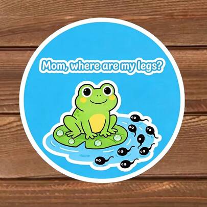 1pc Funny Vinyl Sticker - Suitable For Laptop, Water Bottle, Diary, Phone Case Etc. - Waterproof & Sunproof, Add Personalized Element To Your Items, Great Gift For Friends And Classmates