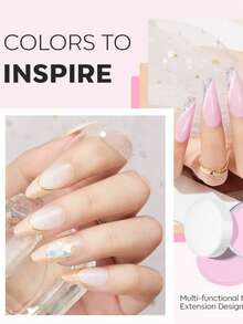 6件/套 10克丙烯酸粉 - 米色/裸色/粉色/玫瑰色丙烯酸粉套装，肤色及棕色调，优雅日常丙烯酸美甲粉，适用于3D丙烯酸美甲、美甲延长，无需美甲灯 - 彩色 - 查看 8