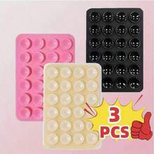 Bộ 3 giá đỡ điện thoại silicon với cốc hút hai mặt, lực hút mạnh, thích hợp cho chụp ảnh tự sướng/quay video, rảnh tay, tương thích với tất cả các điện thoại thông minh, quà tặng lý tưởng, tay cầm điện thoại dễ thương, hỗ trợ quay video, phụ kiện điện thoại thông minh - Quà tặng cho bạn bè/Quà tặng ngày lễ lý tưởng, tương thích với iPhone, điện thoại Android, quà tặng sinh nhật, quà tặng gia đình, quà tặng bạn bè, giá đỡ điện thoại phòng tắm, phụ kiện điện thoại, giá đỡ dính - Nhiều màu - Xem 19