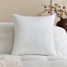 1 件/2 件白色天鹅绒纯色装饰枕套（不含枕芯），方形靠垫套，节日家居装饰枕头，柔软舒适的面料，现代沙发、卧室、宿舍装饰 - 白色 - 查看 13