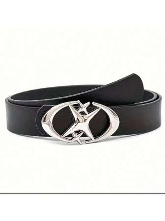 1条复古美式Y2K风格PU皮男士腰带，适合搭配西装，日常夏季、秋季、万圣节秋冬配饰，适合青少年、青年、男士，休闲、户外、运动、度假、毕业礼物、生日礼物、日常穿着