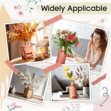 30 Pcs Vases Bulk Colored Flower Glass Christmas Vases Bud Vintage Colored Glass Bottles Colorful Rustic Emed For Home Wedding Table Decorations Gifts Orange Yellow Series - Dòng sản phẩm OrangeYellow - Xem 3