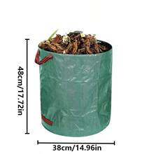 60/120L Large Capacity Outdoor Garden Leaf Collection Bag – Durable, Tear-Resistant Material | Suitable For Lawn Fallen Foliage, Pool Debris, Yard Waste, Patio Trash And Laundry Garbage Bags | Easy To Collapse, Reusable&Durable - Essential Gardening Cleanup Tool - Multicolor - View 12