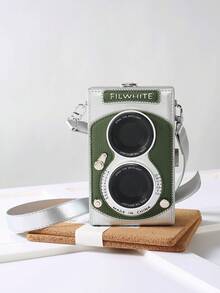 peach tree 1个创意硬壳相机造型斜挎包，独特礼物 - 彩色 - 查看 15