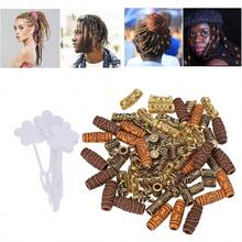 PZW-Abalorios para el Cabello y Barba Accesorios para Dreadlocks y Trenzas de Pelo con Detalles en Resina Dorada Ideales para Hombres y Mujeres3928 - Aire - Ver 6