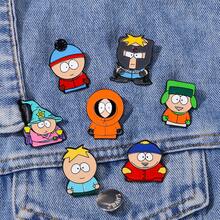 South Park Merchandise Cartoon Character Stan Cute Anime Backpack Decoration Clothing Accessories Badge - CZ1059-6 - 查看 2