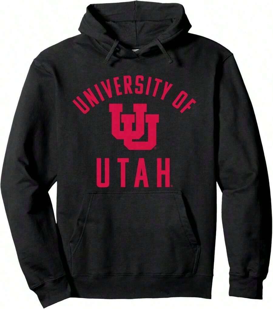 Sudadera con capucha de un solo color grande de la Universidad de Utah Utes - Negro 4 - Ver 1