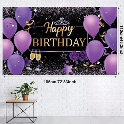 Kit 50 Globos Confeti Cumpleaños Azul Marino Dorado Banner Fondo Fotografía Decoración Fiesta Adultos