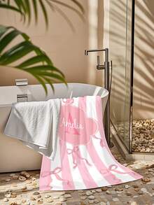 1条个性化定制沙滩巾，可印制您的名字。非常适合在沙滩、泳池边以及海滩度假时使用。这款多功能沙滩巾是户外海滩活动和旅行的理想之选，让您在休闲放松、日光浴和休憩时倍感舒适。送给她、他、母亲、父亲、女朋友、男朋友或旅行伴侣的独特礼物。 - 彩色 - 查看 5