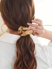 10/8/2pcs Shiny Satin Large Scrunchie, French Elegant Hair Ties Accessories Hair Accessories, For Women, Fall, Travel, Hair Tools, Accessories Women, Hair Stuff,Curly Hair,Scrunchies,Scrunchie,Scrunchies Hair,Curly Hair Accessories,Gifts,Travel,Gifts For Women,Hair Stuff,Stocking Stuffers,Stocking Stuffers ,Scrunchy - Multicolor - View 2