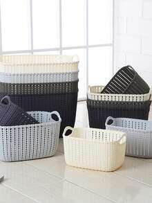 Bộ 2/3 hộp đựng đồ để bàn bằng mây, giỏ nhựa gia dụng để đựng các vật dụng linh tinh, giỏ đựng đồ ăn nhẹ, hộp đựng đồ dùng phòng tắm và vòi sen. - Nhiều màu - Xem 2