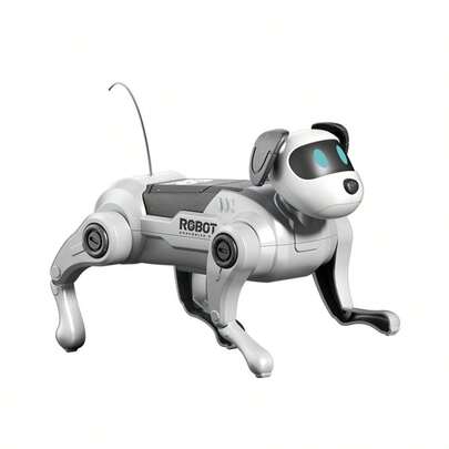 Christmas Robot Dog Gift For Kids, Interactive Robotic Puppy With Voice Control & Remote Life-Like Walking Barking Toy For Boys Girls Age 3-8