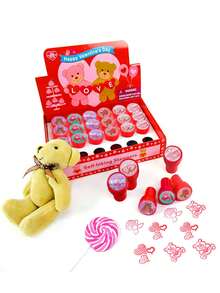 6-24 buc ștampile de Ziua Îndrăgostiților cu desene animate pentru schimb de clasă, favoruri de petrecere, pungă cu bunătăți, tratați pungă, consumabile de petrecere de Ziua Îndrăgostiților - Multicolor - Vizualizare 2