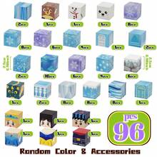 27块磁性积木游戏，冰雪公主城堡STEM玩具，酷炫儿童玩具，男孩/女孩玩具，圣诞节礼物，万圣节派对小礼物，返校礼物，带铁盒 - 彩色 - 查看 12