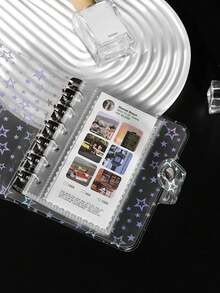 10-50pcs A7 Loose-Leaf Transparent Card Sleeves, 3 Inch Postcard Holders, 6-Ring Kpop Mini Collection Album Refill - Clear - View 5